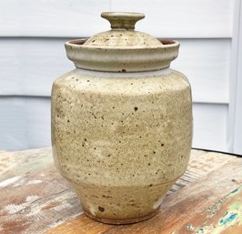 An Art Ceramic Lidded Canister