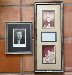 Golda Meir - Two Original Signatures And Photographs