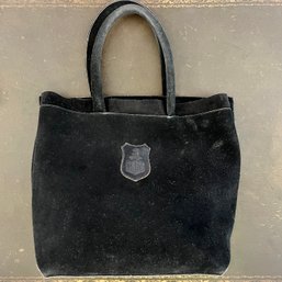 A Vintage Suede Mark Cross Tote