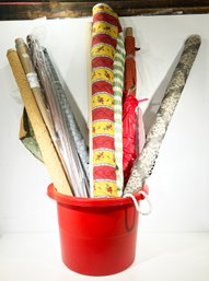 A Large Assortment Of Decorator Fabric Bolt Remnants - WOW!