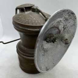 Antique Early 20th Century Miner's Carbide Head Lantern