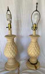 Pair Of Plaster Lamps