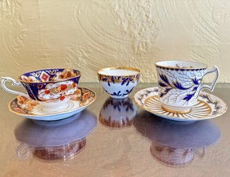 Three English Teacups, 5 Pcs.