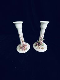 Harmony Taozmind Signed Candle Stick Holders