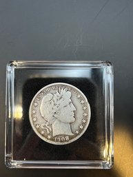 1908-O Barber Silver Half Dollar