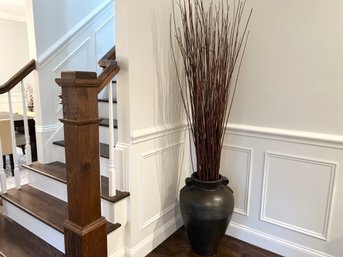 Large Urn Style Vase With Branches