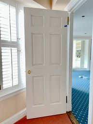 9 Solid Wood Interior Doors - 1.75' Thick - Brass Baldwin Hardware And 4' Brass Acorn Hinges - Trim/Jambs