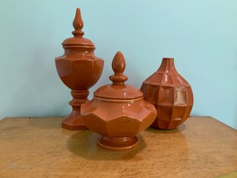 Orange Ceramic Vessels