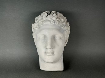 Greek Hermes Plaster Head Sculpture
