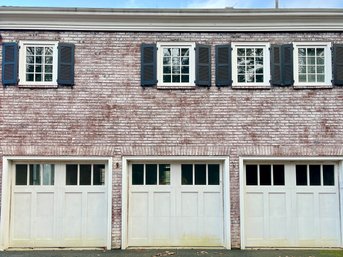 An 8' X 7' Craftsmen Style Wood Garage Door With 6 Lites - 2.25' Thick - 2 Of 3