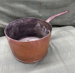 Antique Hammered Copper Chocolate Sauce Pot