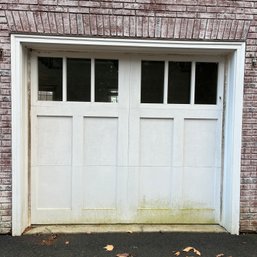 An 8' X 7' Craftsmen Style Wood Garage Door With 6 Lites - 2.25' Thick - 1 Of 3