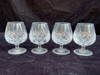 Waterford Lismore Crystal Brandy Glasses - Set Of 4