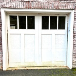 An 8' X 7' Craftsmen Style Wood Garage Door With 6 Lites - 2.25' Thick - 3 Of 3