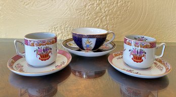 Two Spode Cups And Saucers And Lillian Vernon Cup And Saucer