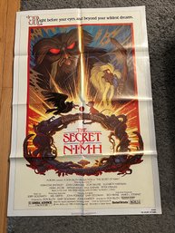 Original Vintage DISNEY 'THE SECRET OF NIMH' 1-SHEET MOVIE POSTER