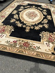 Black & Gold Large Area Rug Timeless Collection By Well Woven