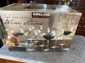 Kirkland Ustrian Crystal Wine Glasses - Complete Set