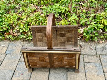 Unique Vintage Firewood Basket