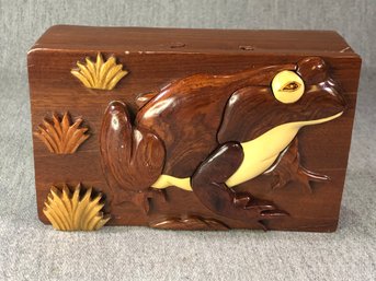 Fantastic Hand Made / Carved Puzzle Box / Magic Box - Paid $215 20 Years Ago - Beautiful Display Piece !