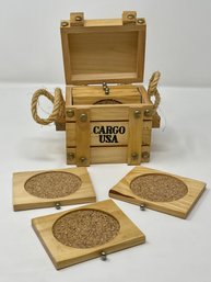 Cargo USA Wooden Coaster Set