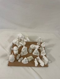 Porcelain Nativity Set - 18 Pieces