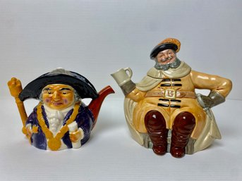 Royal Doulton & Staffordshire Collectible Teapots (2)