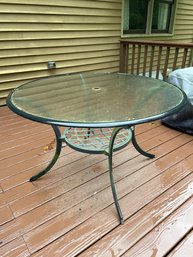 Glass Top Patio  Round Table