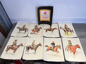 Frederick Remington Buckskins Prints Set Of 8