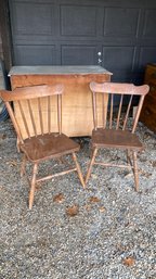 Pair Of Wood Chairs