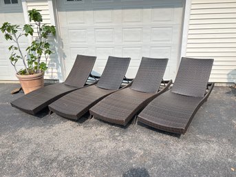 Set Of 4 Patio Loungers By RST Outdoors