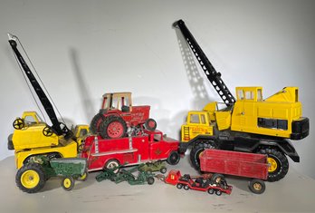 Vintage Tonka And More Metal Trucks And Tractors