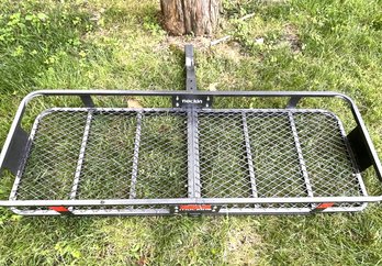 A Mockins Trailer Hitch 60' Cargo Carrier - With Cover