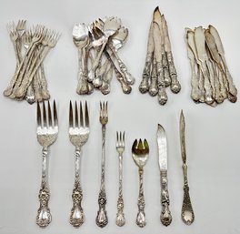 Antique 1835 Wallace Silver Plate Flatware (Over 40 Pieces)