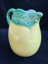 Bordallo Pinheiro Majolica Lemon Pitcher