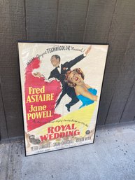 Vintage Royal Wedding Movie Poster Fred Astaire Jane Powell
