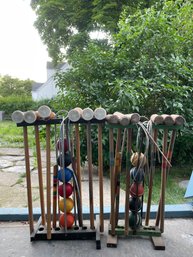 A Pair Of Vintage Croquet Sets