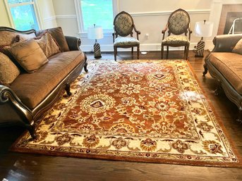 9' 9' X 7' 9'  Jaipur Collection Hand Tufted Wool Area Rug (India)