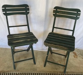 Two Folding Chairs