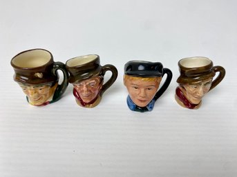 Royal Doulton Collectible Miniature Toby Mugs (4)