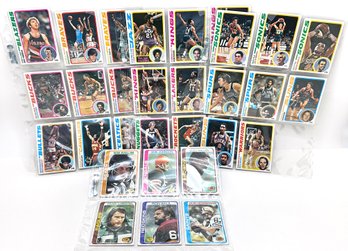 1960s & 1970s Basketball & Football Cards (33 Cards)