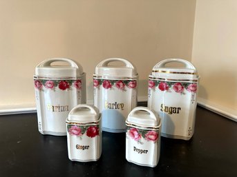 5 Pc. Canister Set Made In Germany