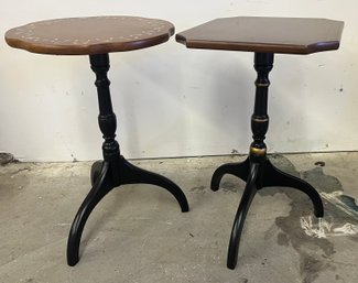 Two Small Hitchcock Tables