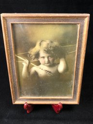 Small Child With A Bow And Arrow Print