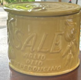 Sur La Table Yellow Ceramic Salt Cellar