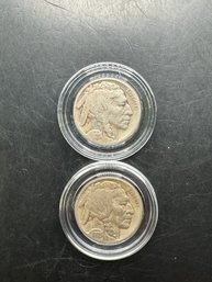 2 Buffalo Nickels 1925, 1925-S