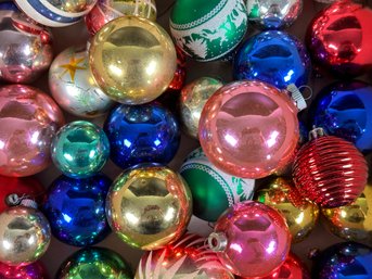 A Dazzling Display Of Vintage Glass Christmas Ornaments #3