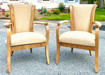 A Pair Of Vintage Art Deco Arm Chairs