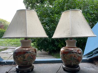 Pair Of Chinoisserie Lamps