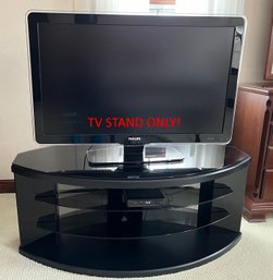 TV Stand With Glass Top  (TV NOT INCLUDED)